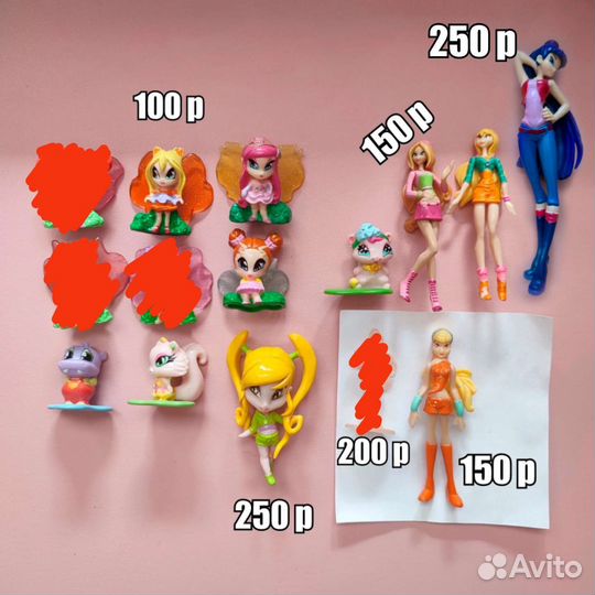 Винкс фигурки киндер Winx