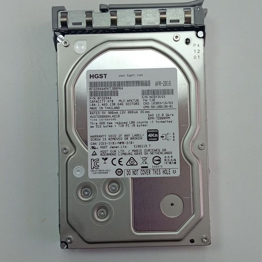[HUS726060AL4210] Hgst Ultrastar 7k6000 0f22790 6 Tb Hus726060al4210