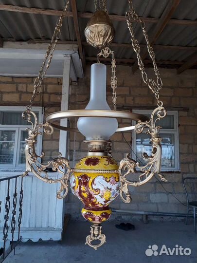 Люстра старинная бронза