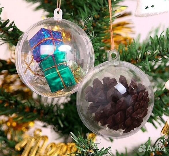 Новогодние шары пластик
