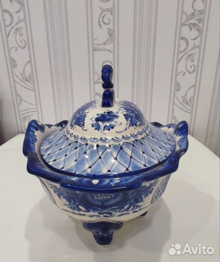 Супница гжель