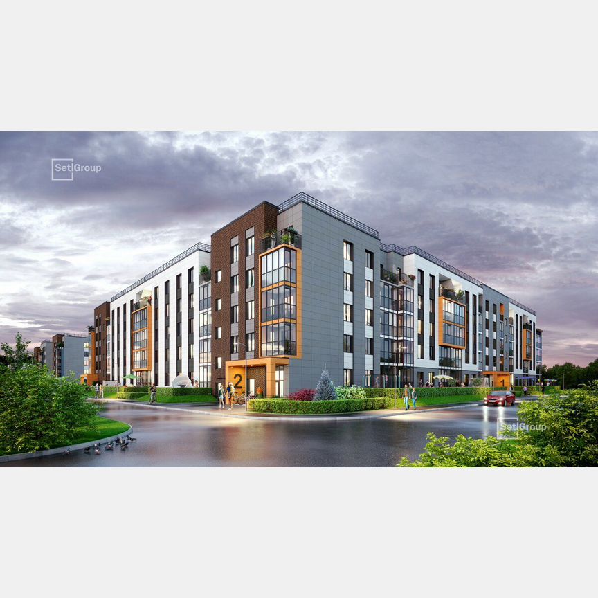 2-к. квартира, 53,4 м², 1/5 эт.
