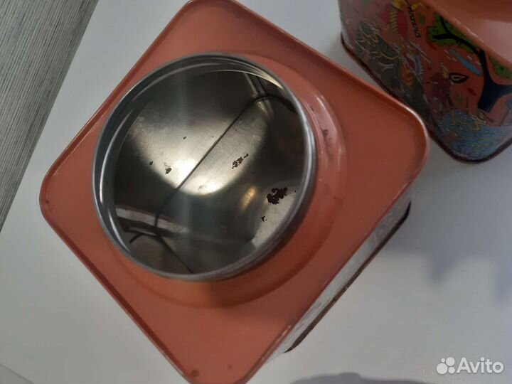 Жестяная банка из-под индийского чая СССР