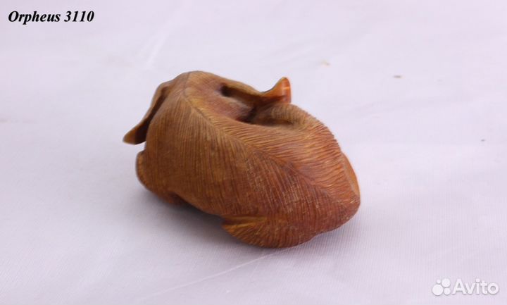 Статуэтка Собака - Нэцкэ из Дерева Самшит, ru*55