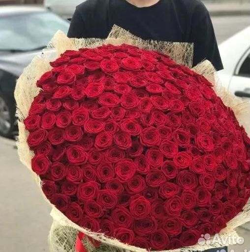 101 роза Цветы Букет