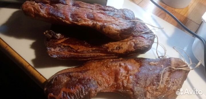 Бекон домашнего, холодного копчения