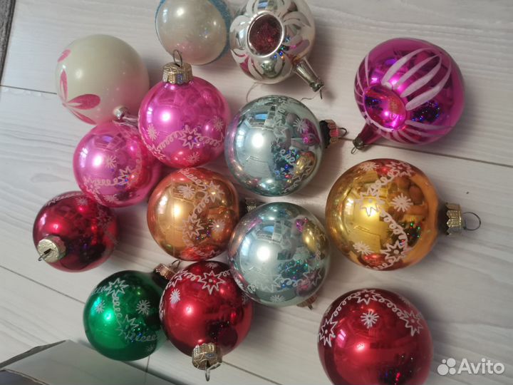 Елочные игрушки СССР 14 штук