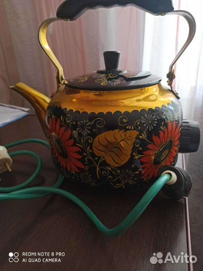 Электрочайник, хохлома, без свистка. СССР