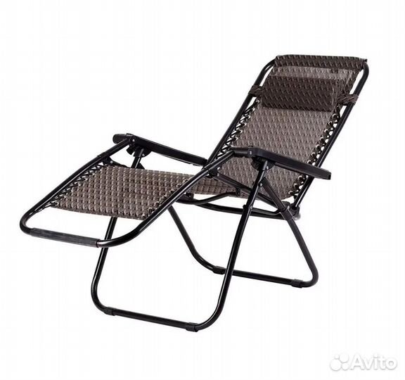 Кресло шезлонг складное, усиленное