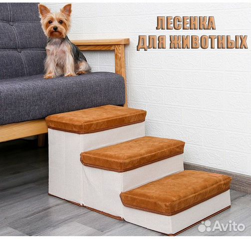 Новая лесенка для собак с отсеками для хранения