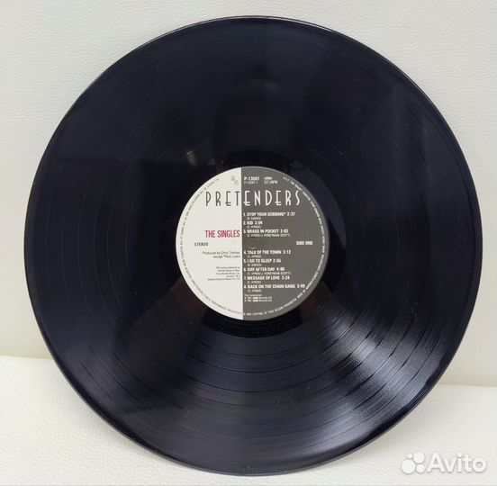 Pretenders - The Singles LP Japan 1987 NM