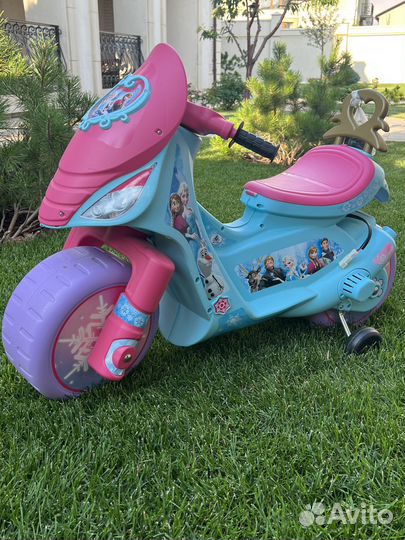 Электромотоцикл для детей Холодное Сердце