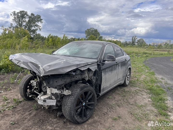 BMW X6 3.0 AT, 2018, битый, 57 000 км