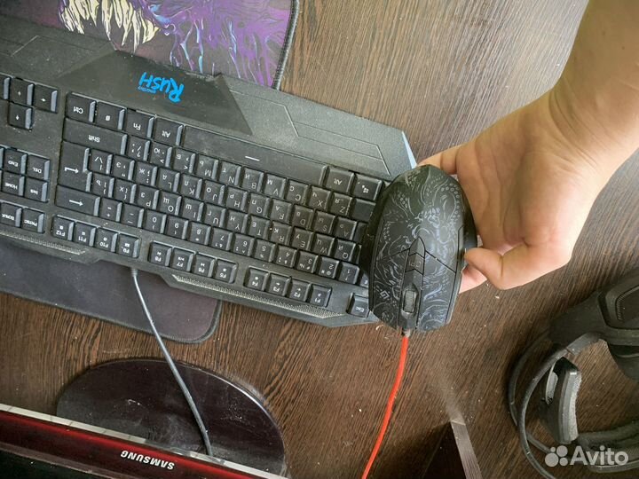 Монитор, мышка, клавиатура,наушники