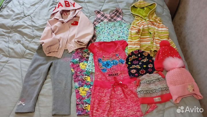 Вещи пакетом на девочку 98-104