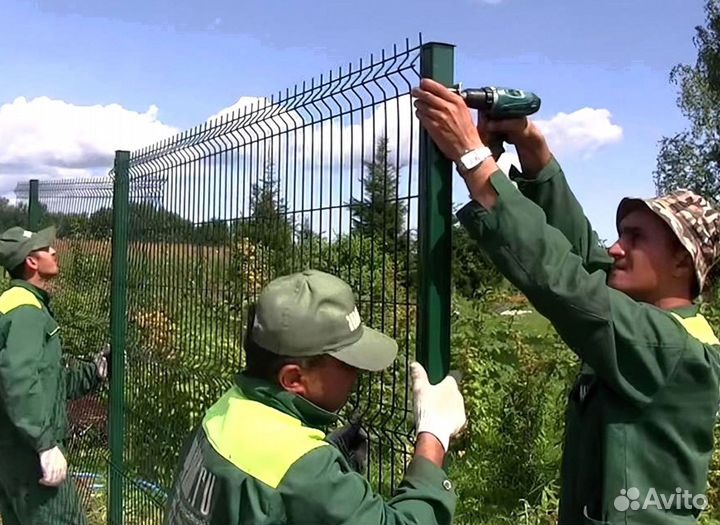 Забор из 3D сетки Под Ключ + Доставка