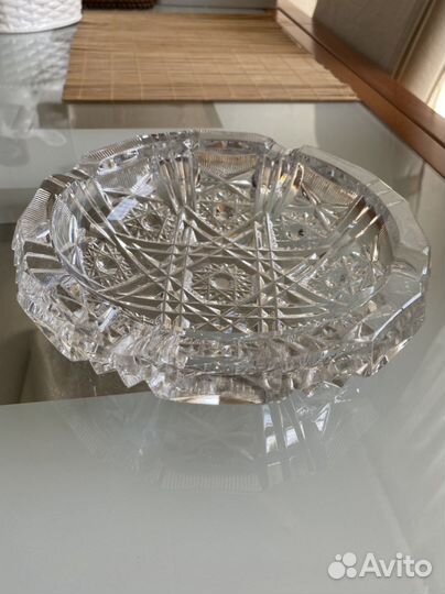 Пепельница конфетница хрустальная СССР
