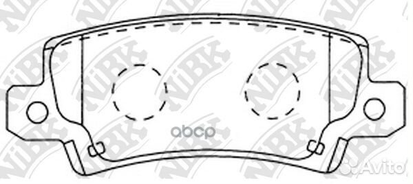 Колодки тормозные дисковые зад PN1827 NiBK