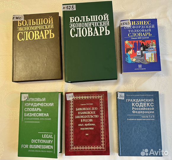 Словари экономические, справочники