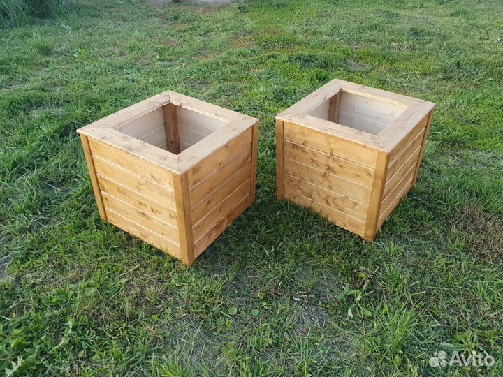 Кашпо для цветов из дерева