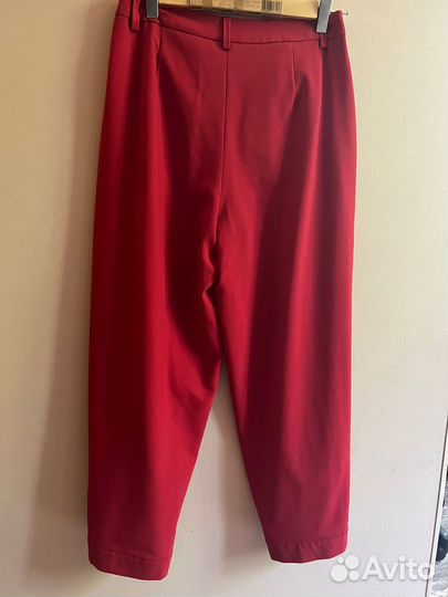 Брюки укороченные с манжетом внизу