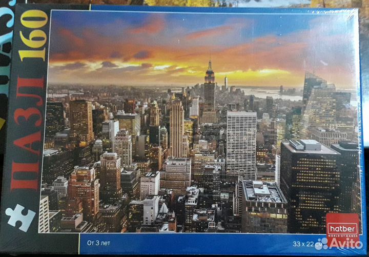 Пазлы Hatber из картона 160 шт