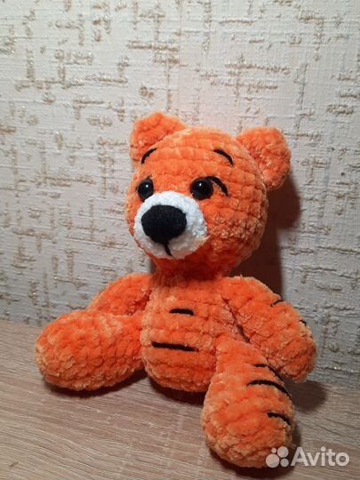 Плюшевая вязаная игрушка/Тигр
