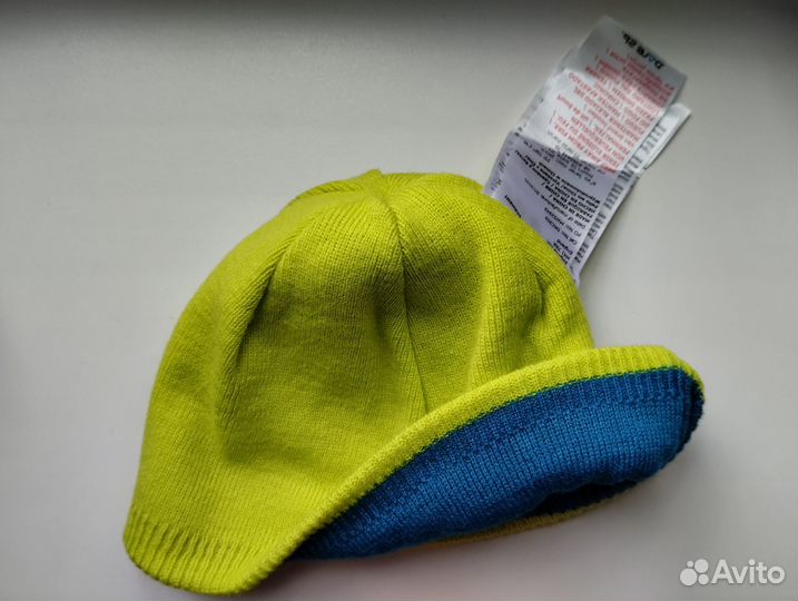 Шапочка для мальчика новая двусторонняя