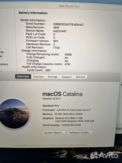 MacBook Pro 15 2018 32Gb/512Gb/RP 560X