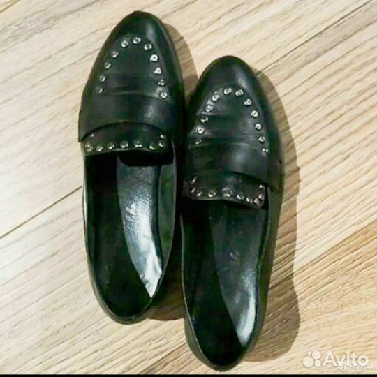 Женские лоферы кожаные 36 размер