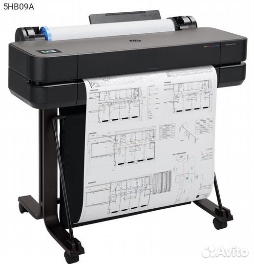 Плоттер широкоформатный HP DesignJet T630 24