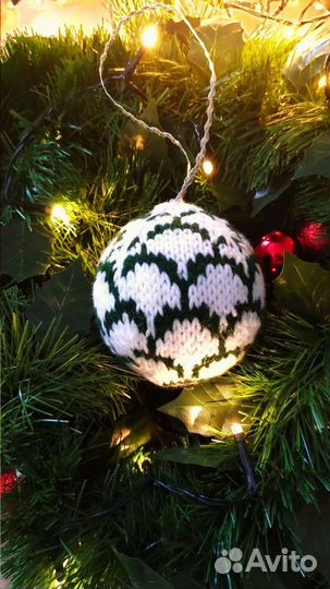 Ёлочный шар ручной работы