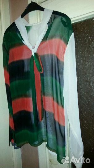 Блузка ручной работы46-48р.Еропейский стиль