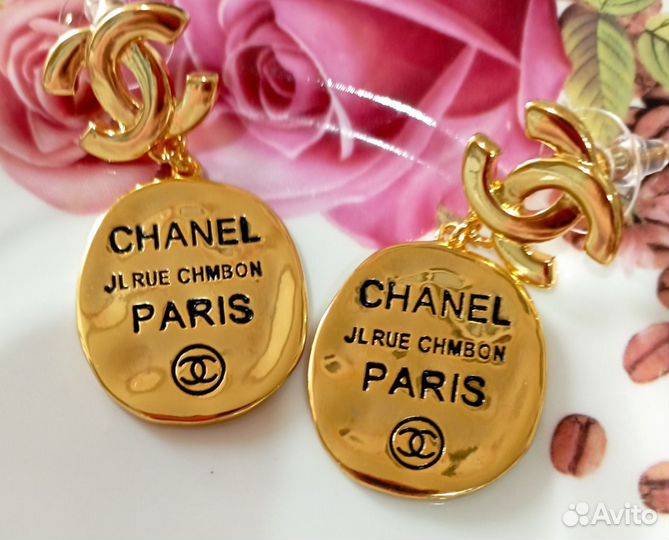 Серьги Chanel Премиум