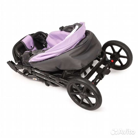 Коляска 2 в 1 babyton rocky purple