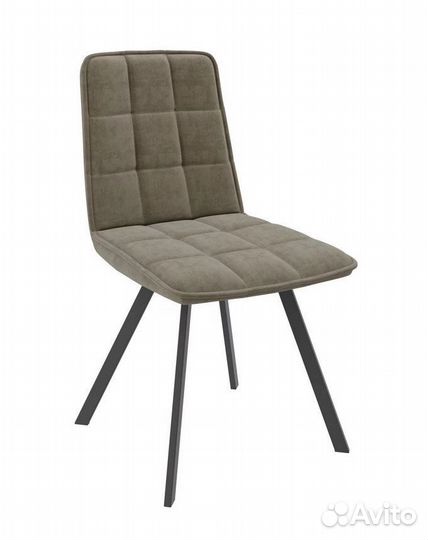 Стул Rom D-R поворотный, b5 Latte Lux, Черный. Ротанг