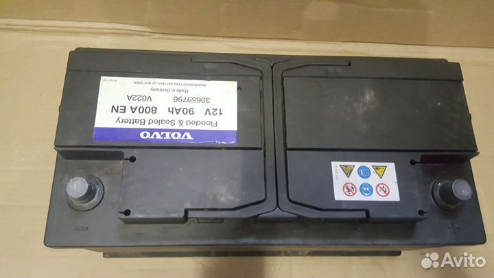 Аккумулятор б/у Volvo 90Ач 800А