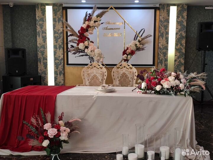 Бюджетное оформление свадьбы, декор, цветы