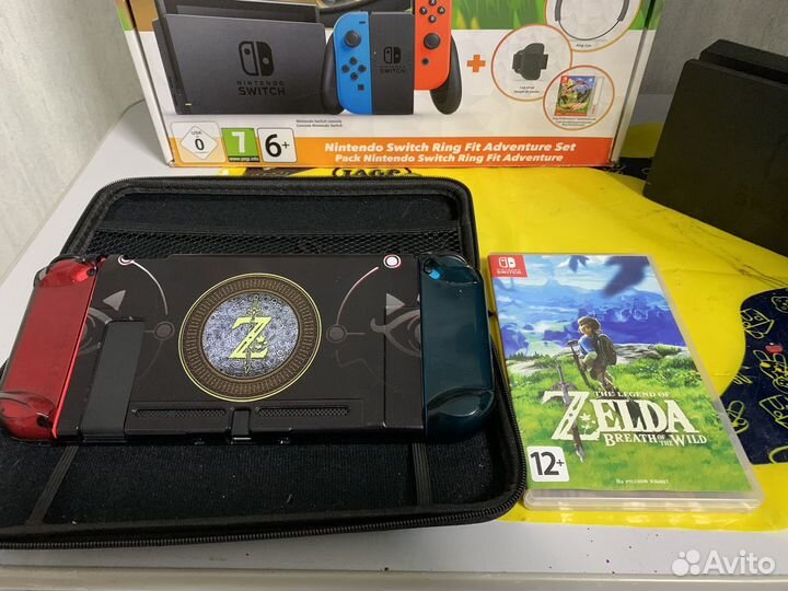 Nintendo Switch RingFit+картридж Zelda BotW