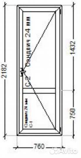 Дверь пластиковая