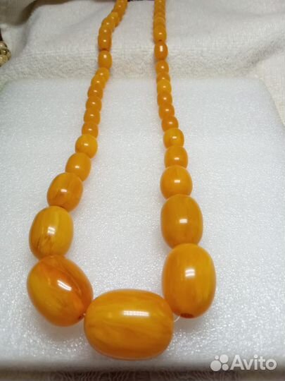 Бусы Антикварные Бакелит. 62 см. Оригинал
