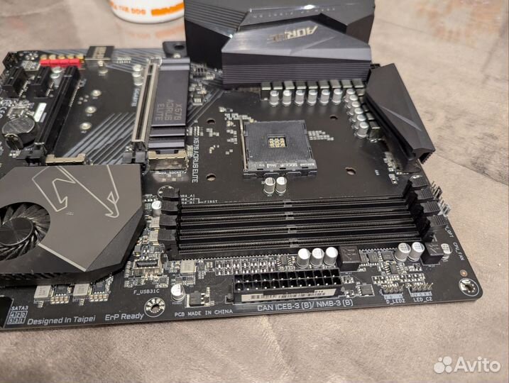 Топ gigabyte x570 aorus elite материнская плат am4