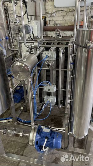 Пастеризатор - охладитель проточный, Теплообменник