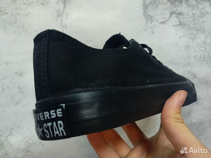 Кеды Converse all black low