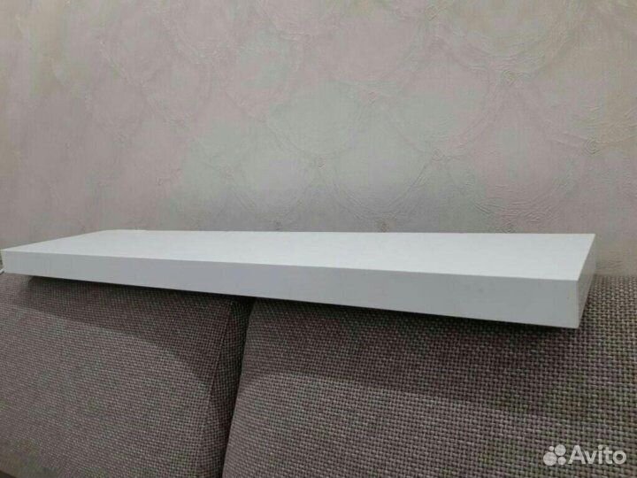 Полка настенная икеа лакк белая