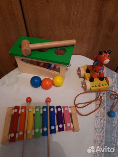 Развивающие деревянные игрушки