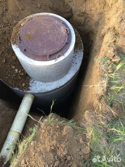 Выгребные ямы под ключ, качественная укладка трубы