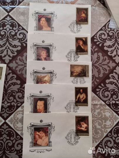 Конверты прошедшие- Россия, первого дня СССР