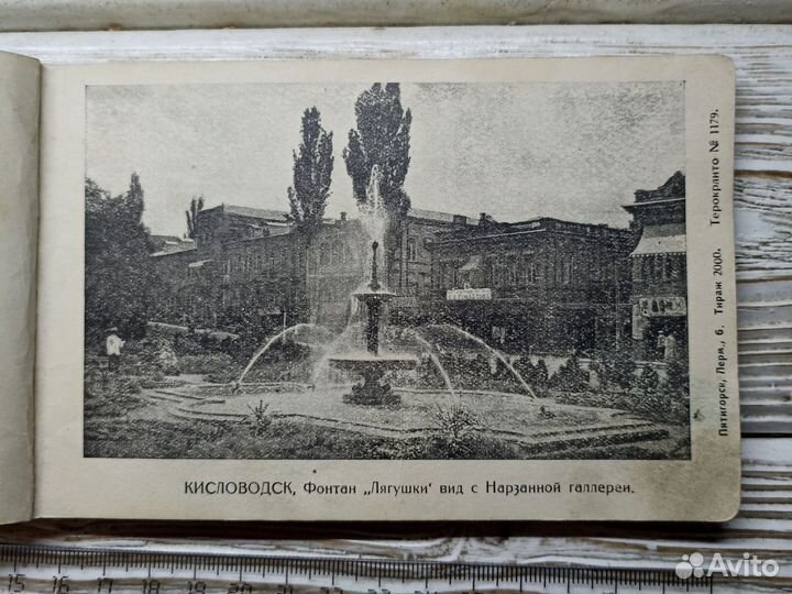 Старинная книга 1920 Подарок Кавказа Альбом Курорт