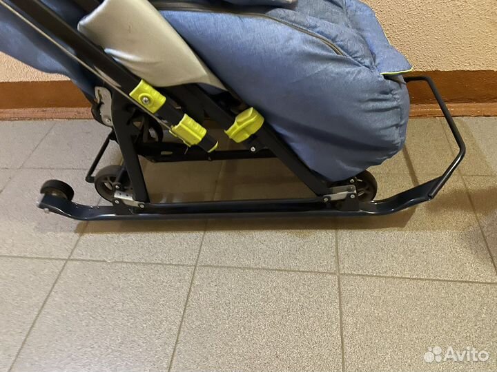 Санки коляска nika 7-7 с амортизацией
